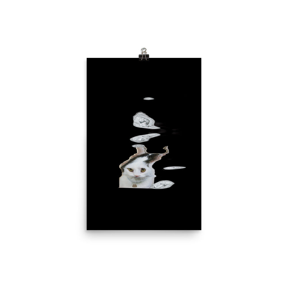 Wednesday Cat Scanner Art Matte Print