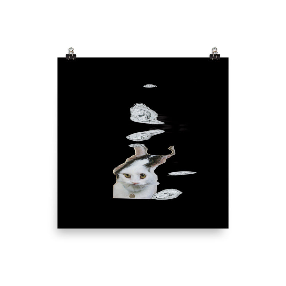 Wednesday Cat Scanner Art Matte Print