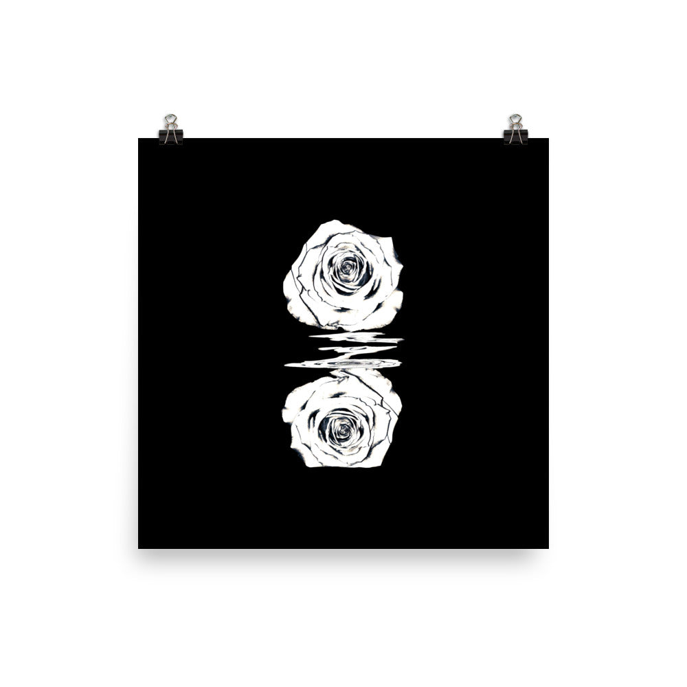 Silver Rose Collection no. 2 Scanography Matte Photo Paper Print