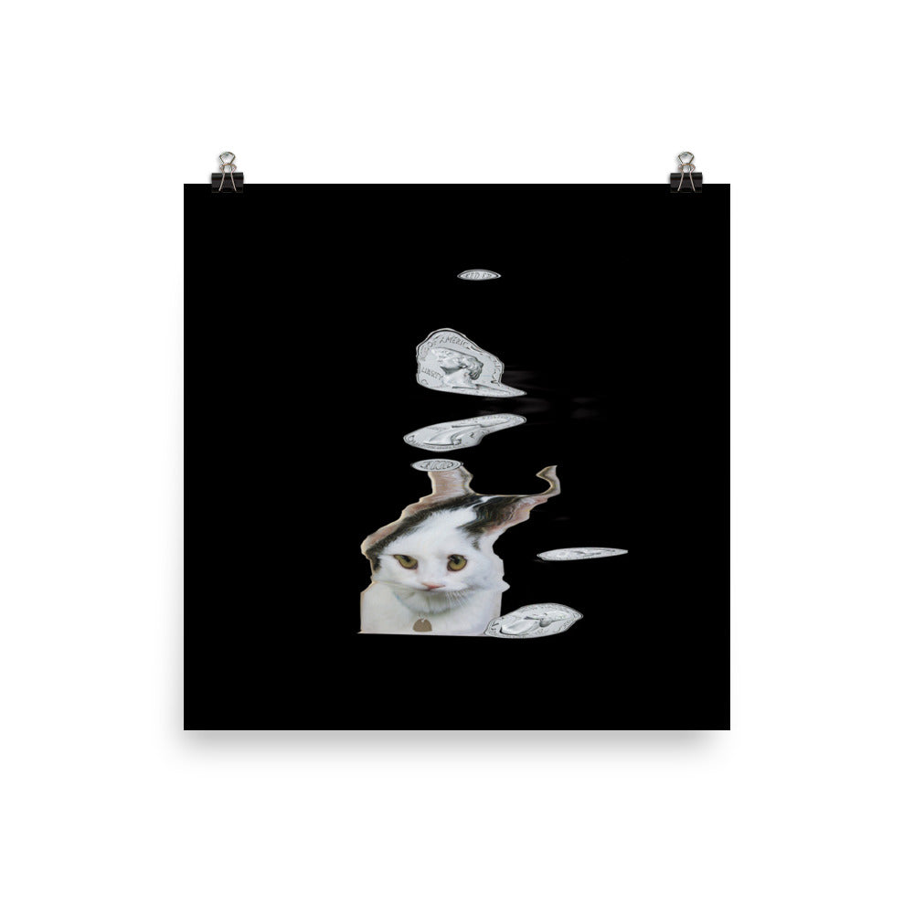 Wednesday Cat Scanner Art Matte Print