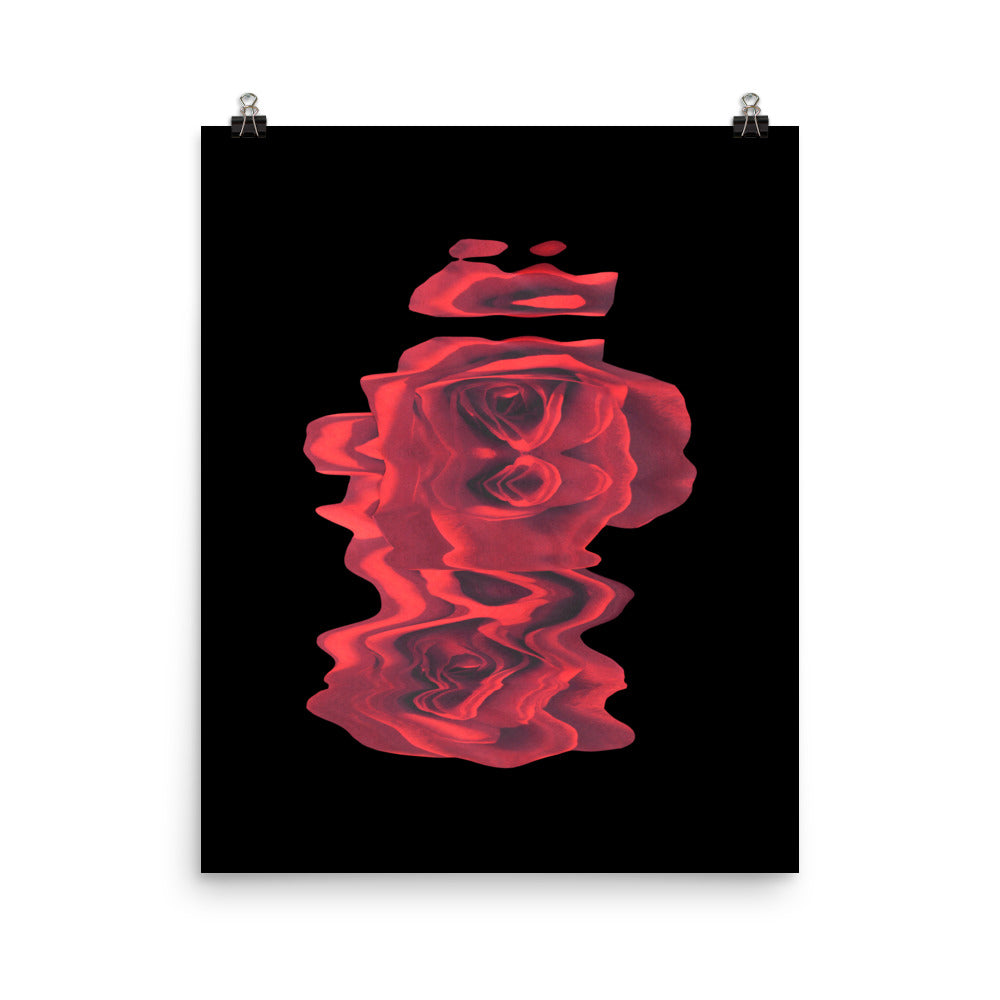 Rose Collection - no. 1 Scanography Matte Photo Paper Print