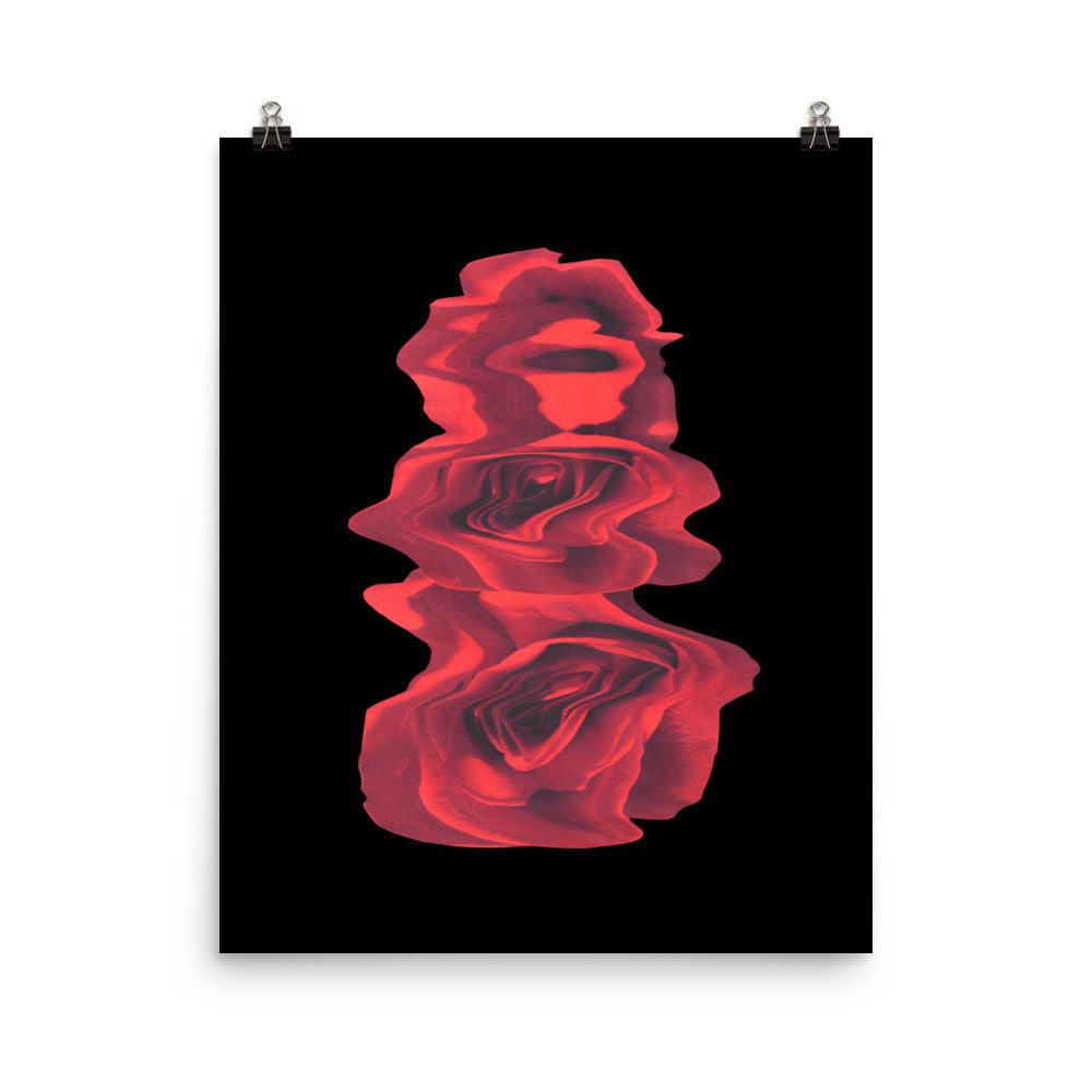 Rose Collection - no. 3 Scanography Matte Photo Paper Print