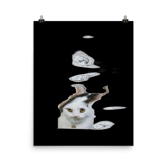 Wednesday Cat Scanner Art Matte Print