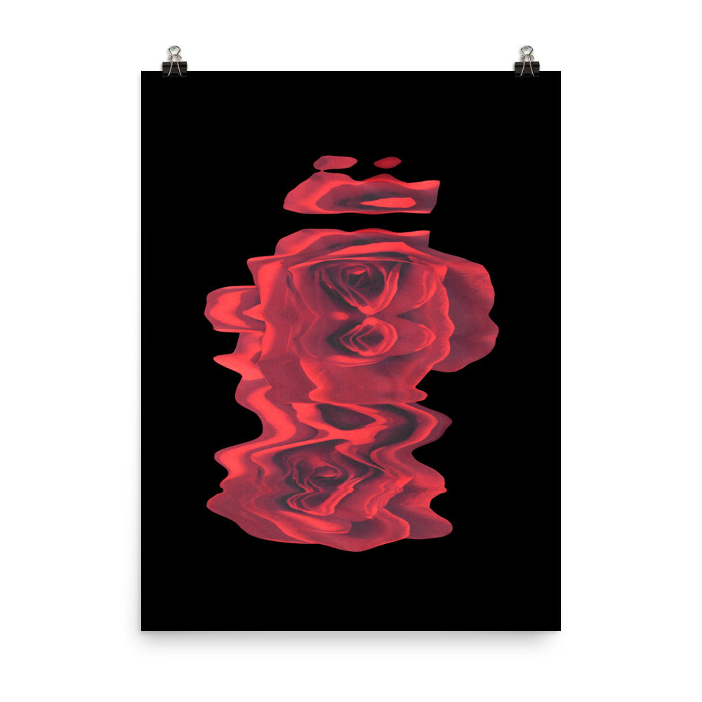 Rose Collection - no. 1 Scanography Matte Photo Paper Print