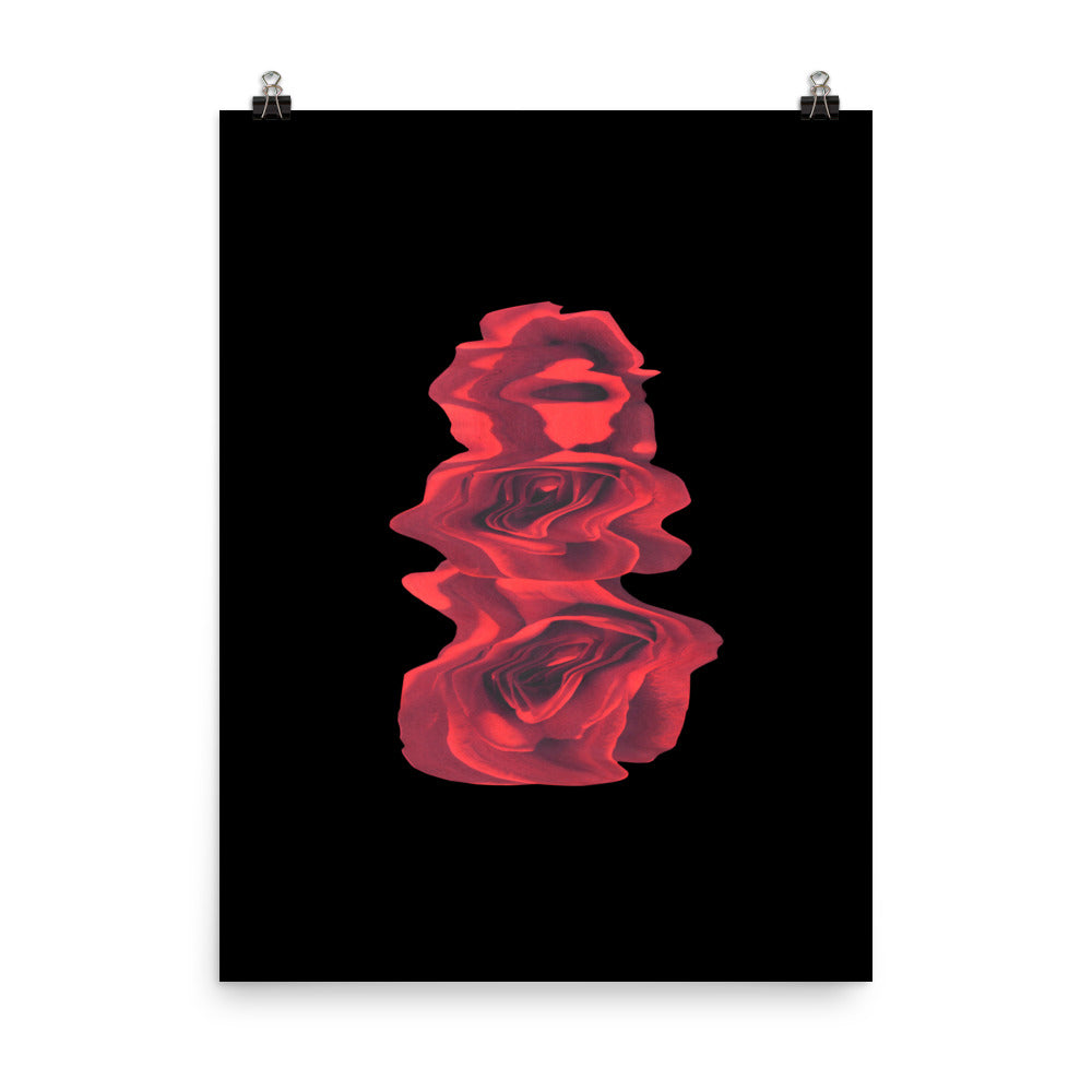 Rose Collection - no. 3 Scanography Matte Photo Paper Print