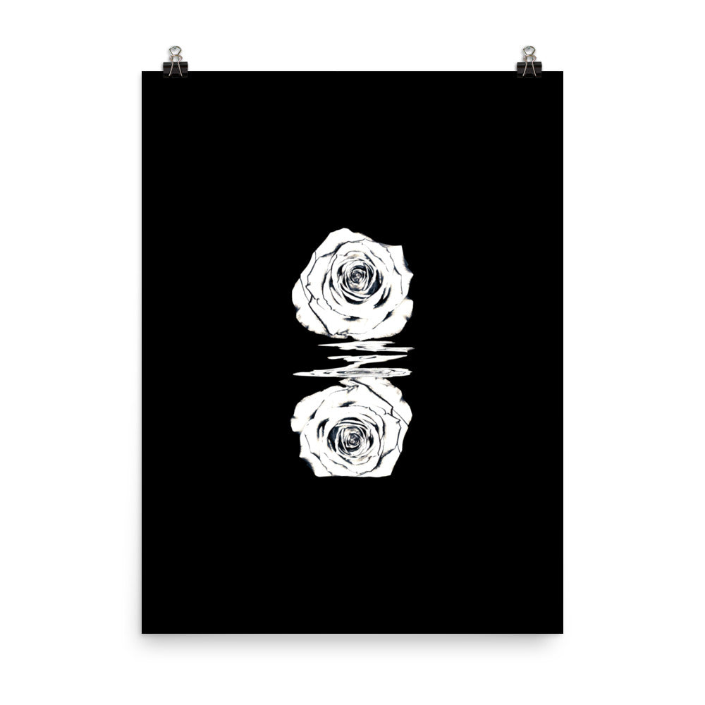 Silver Rose Collection no. 2 Scanography Matte Photo Paper Print