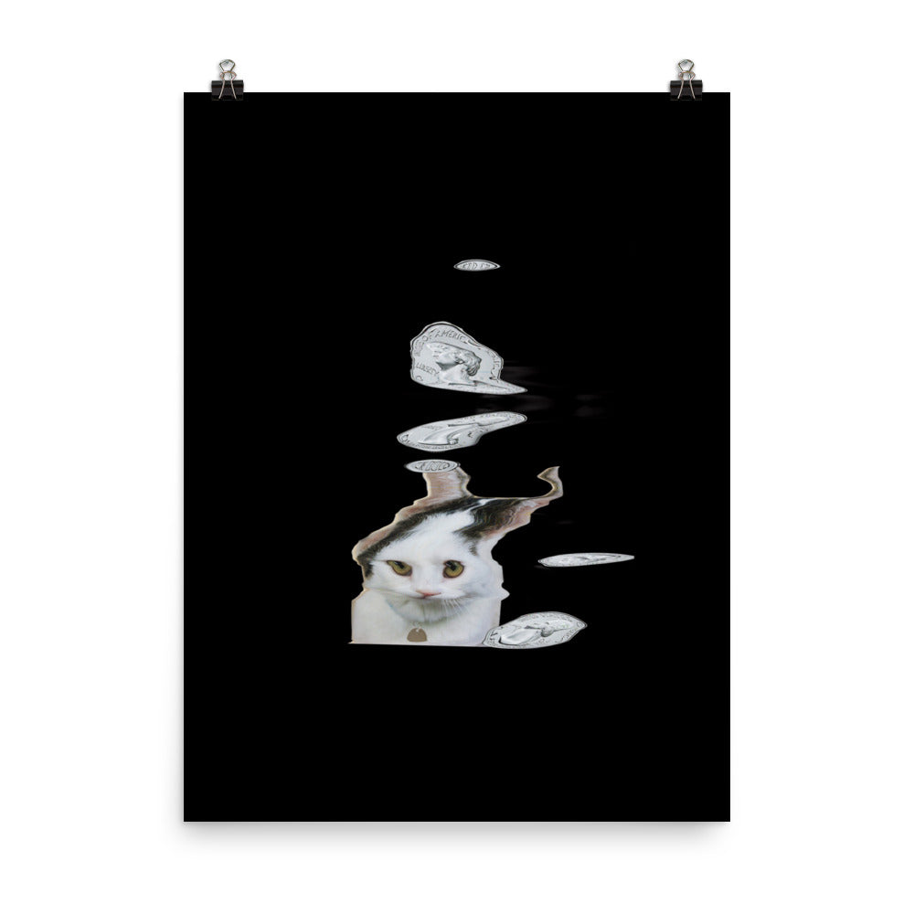 Wednesday Cat Scanner Art Matte Print