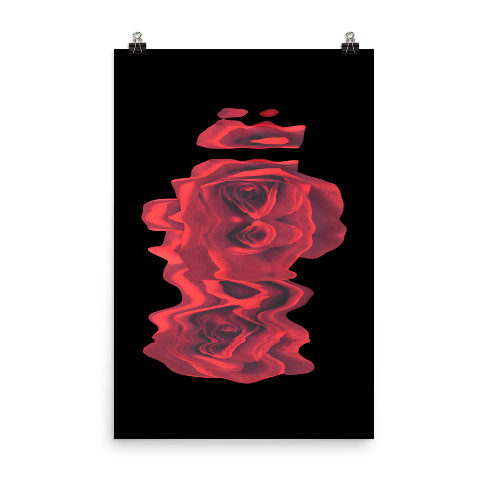 Rose Collection - no. 1 Scanography Matte Photo Paper Print