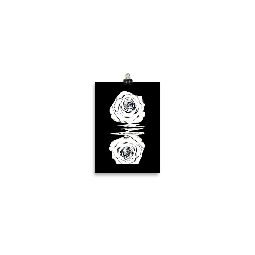 Silver Rose Collection no. 2 Scanography Matte Photo Paper Print