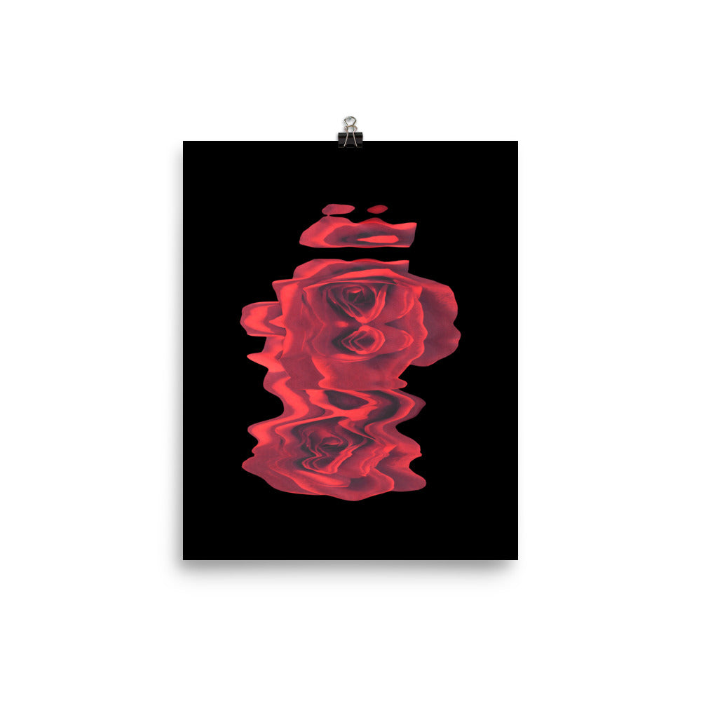Rose Collection - no. 1 Scanography Matte Photo Paper Print