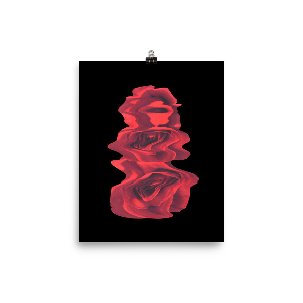 Rose Collection - no. 3 Scanography Matte Photo Paper Print