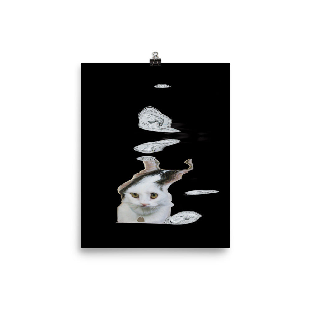 Wednesday Cat Scanner Art Matte Print