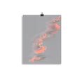 Gerbera Grey Sky Scanography Premium Luster Photo Paper Print