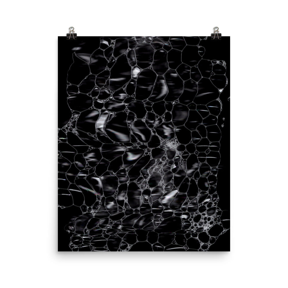 Bubbles on the Surface Scanography Photo Paper Print